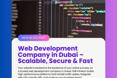 Web Development Company in Dubai – Scalable, Secure & Fast